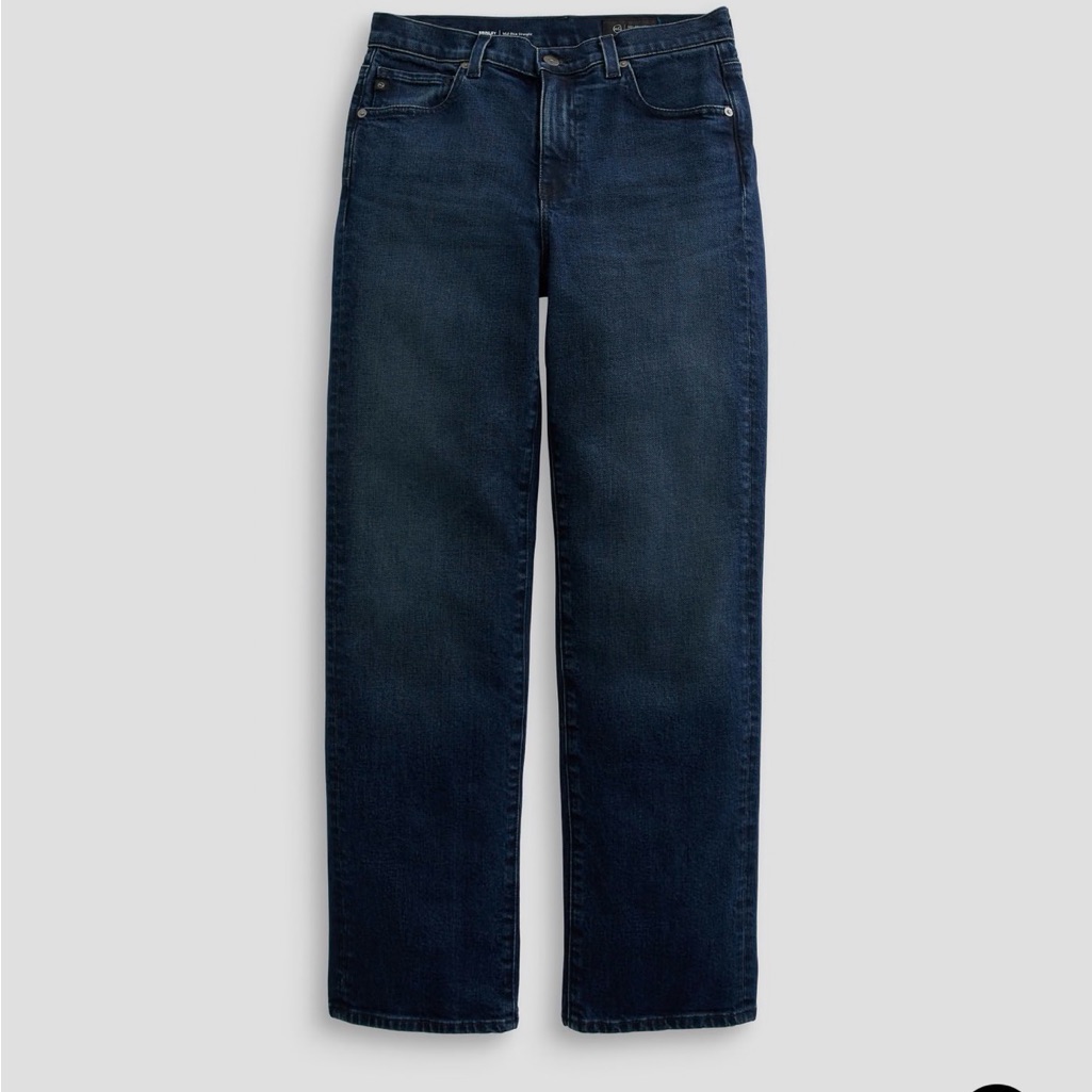 Ag Adriano Goldschmied Straight-Leg Jeans In Dark Indigo